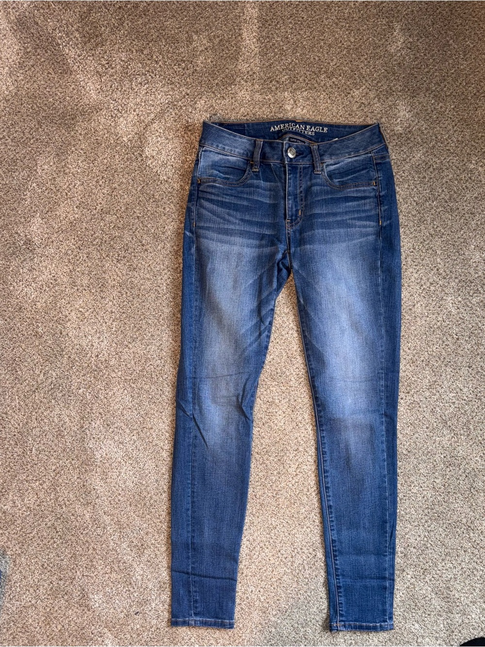 American Eagle Outfitters Women's Blue Skinny Jegging size 4